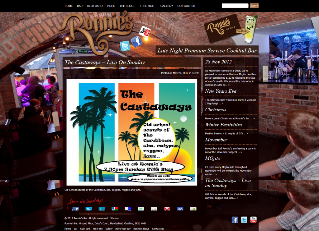 The Castaways – Ronnie’s Bar, Caribbean Islands