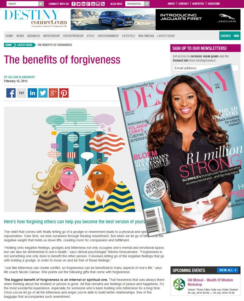 Destiny Magazine, March 2015, SOUTH AFRICA