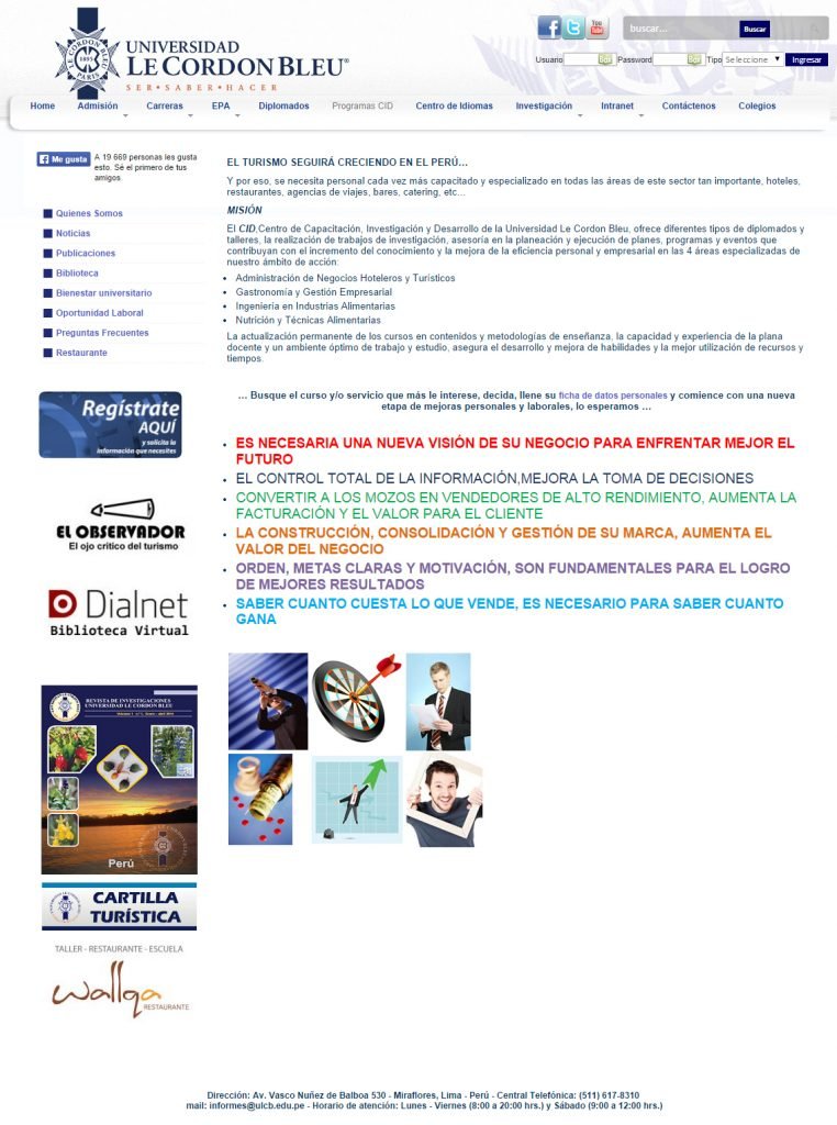 UNIVERSIDAD LE CORDON BLEU, PERU