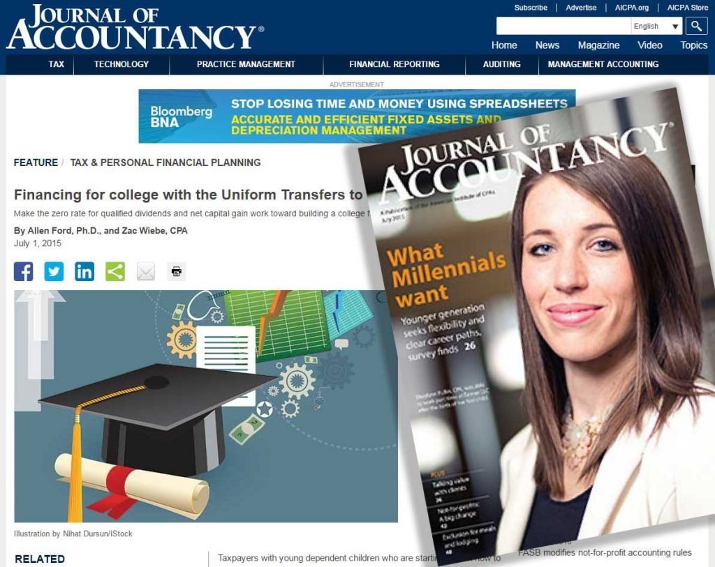 American Institute of CPAs, Journal of accountancy Magazine, July 2015, USA